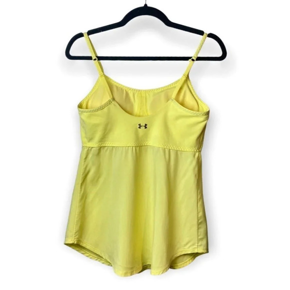Under Armour Neon  Yellow Tank with Bra - Picture 2 of 9